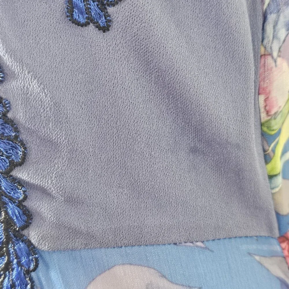 Aratta Silent Journey Small Floral Embroidered Maxi Dress Boho Chic Flowy READ - Picture 10 of 10